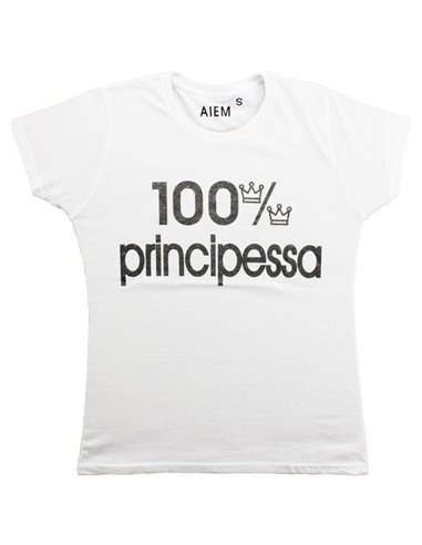 AIEM T-Shirt Donna 100% Principessa