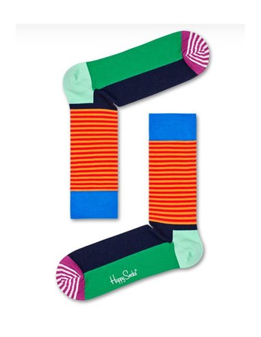 Happy Socks Half stripe calzino uomo multicolore